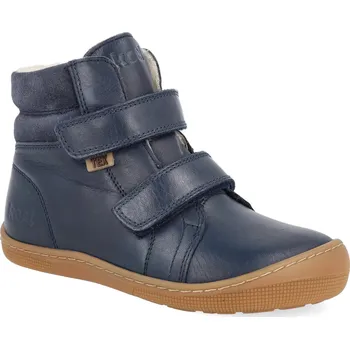Dívčí zimní obuv Barefoot dětské zimní boty Koel - Demil Tex Wool Blue tmavě modré Velikost: 28
