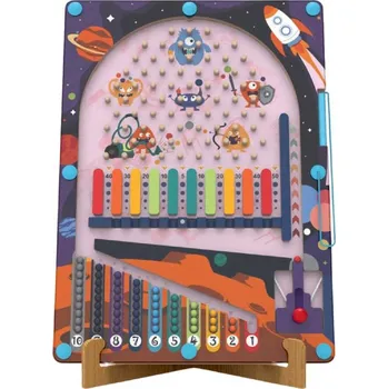 Dřevěná hračka 2Kids Toys Magnetický pinball Vesmír 2 v 1