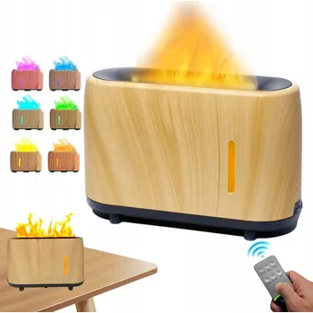 Zvlhčovač vzduchu ZVLHČOVAČ VZDUCHU AROMATIZÉR EFEKT PLAMENE LED DIFUZÉR PLAMENE USB