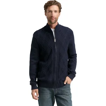 Pánský svetr Tom Tailor pánský svetr se zipem 1048738 10668 Modrá M