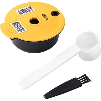 Kávovar Opakovaně použitelná kávová kapsle 60 ml pro Tassimo Bosch Silikonová kapsle s lžičkou 7,4 x 3 cm Ekologické příslušenství na kávu