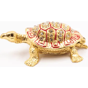 Milujeme Kameny Želva - mosazná soška Feng Shui Modrá 549836