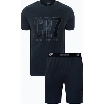 Pánské pyžamo Pánské pyžamo CR7 Pyjama Short dark grey melange