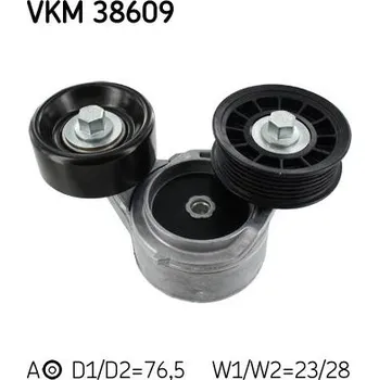 Napínák, žebrovaný klínový řemen SKF VKM 38609