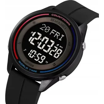 Hodinky Pánské hodinky / řemínek / elektronické / světový čas stopky alarm