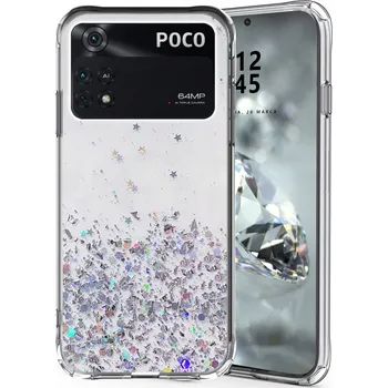 Pouzdro na mobilní telefon Zadní Kryt BBE CASE pro Poco M4 Pro 4G, průhledný