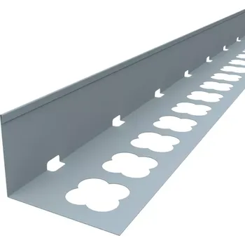 Balkónový ukončovací profil L (2000x70) (šedá RAL 7001) (ohýbaný profil z hliníkového plechu | tloušťka 1,0 mm | délka 2000 mm | čelní výška 70 mm | šedá RAL 7001)