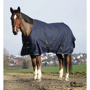 Deka pro koně Deka výběhová EquiTheme -CLASSIC 1200D 0G- - Tmavě modrá - 145cm