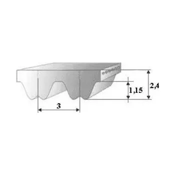 Megadyne 600 RPP3 ozubený řemen neoprenový