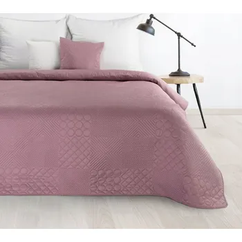 Přehoz na lůžko Přehoz na postel Eurofirany polyester 220 cm x 240 cm růžový
