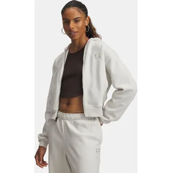 Dámská mikina Dámská mikina Under Armour UA Icon Vida Flc FZ-WHT - Dámské Under Armour hnědá | krémová 3443732