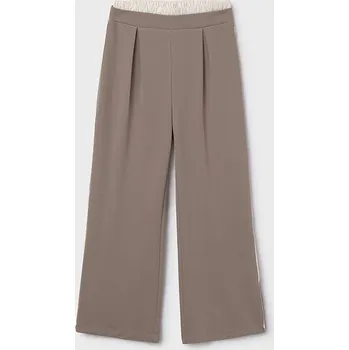 Dívčí kalhoty Kalhoty s lampasem zvonové béžové JUNIOR Mayoral velikost: 157 (14 let)