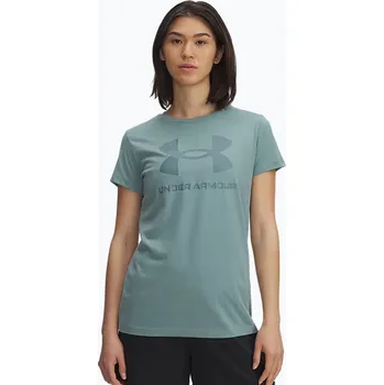 Dámské tréninkové tričko Under Armour Rival Logo serpentine/jasper blue