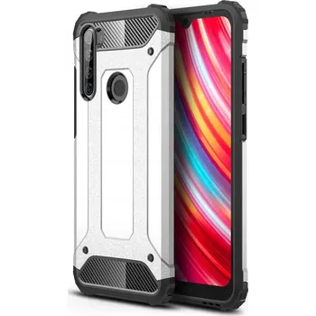 Pouzdro na mobilní telefon Zadní Kryt Pskom pro Xiaomi Redmi Note 8T stříbrná