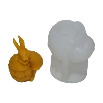 Výroba svíčky Forma na svíčky - Velikonoční zajíček (Forma silikonová na svíčky 80x65mm)