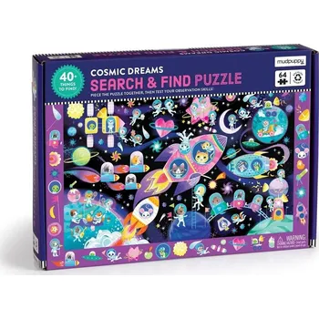 Puzzle Mudpuppy Puzzle Hledej a najdi Vesmírné sny 64 dílků - poškozený obal