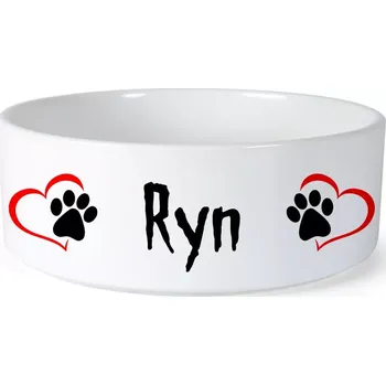 Miska pro psa Miska pro psa se jménem Ryn (Keramická miska na krmivo pro psy)