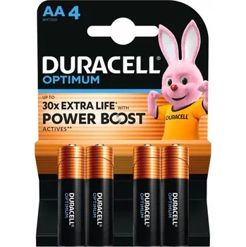 Článková baterie Alkalická baterie Duracell AA (R6) 4 ks