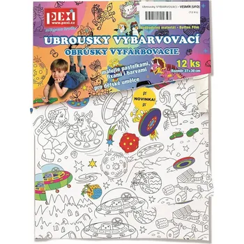 omalovánky Pexi Vybarvovací ubrousky - Vesmír
