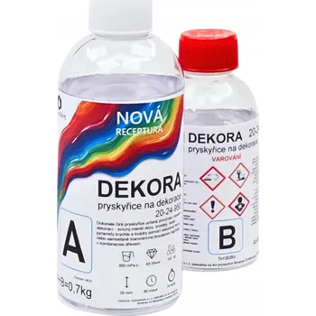 Epoxidová pryskyřice DEKORA 20-24-950, křišťálově čirá, balení 0,7kg (A+B)
