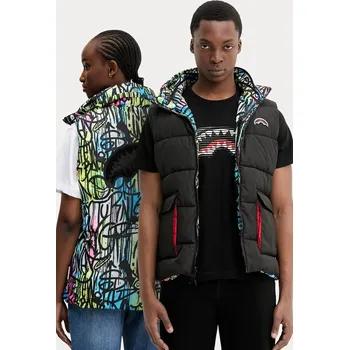 Dámská vesta Oboustranná vesta Sprayground SP749 černá 99A, vel. L