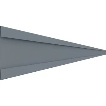 Balkonový ukončovací profil "C" 70 mm (šedá RAL 7001) (ohýbaný profil z hliníkového plechu tvaru "C" | tloušťka 1,0 mm | délka 2000 mm | čelní výška 70 mm | šedá RAL 7001)