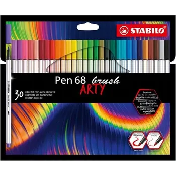Fixy STABILO BRUSH PEN 68 [30] kartonové balení