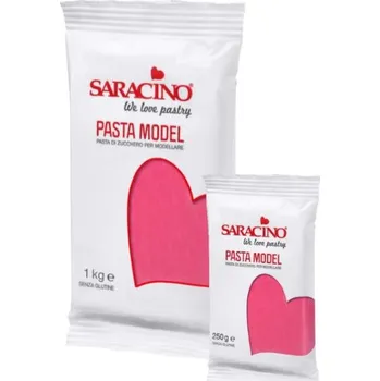 Přisada na vaření a pečení Saracino modelovací hmota fuksiová - tmavě růžová 250g