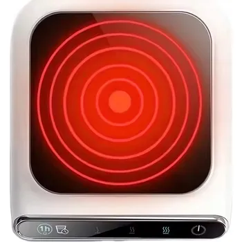 Přímotop OHŘÍVAČ PODLOŽKA POD HRNEK KÁVY ČAJE ELEKTRICKÝ USB + ČASOVAČ DA196