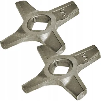 Příslušenství k mlýnku 2x NŮŽ NŮŽ DO MLÝNKU NA MASO ZELMER Č. 5 OBOUSTRANNÝ DIANA BOSCH