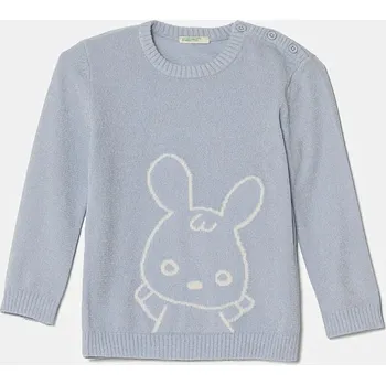 Kojenecký svetr United Colors of Benetton 16AKA1017.W.Seasonal modrá 05X, vel. 56