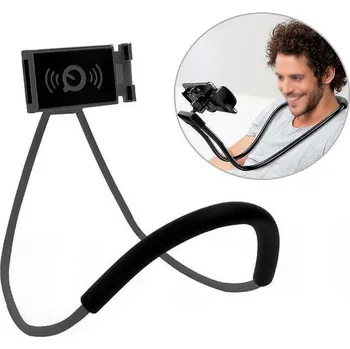 Krční držák na mobil - třetí ruka (Líný držák na mobil)