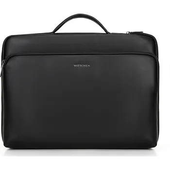 Kabelka 16" taška na notebook z umělé kůže s bočním zipem | WITTCHEN | 100-3P-901-1