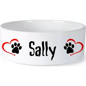 Miska pro psa Miska pro psa se jménem Sally (Keramická miska na krmivo pro psy)
