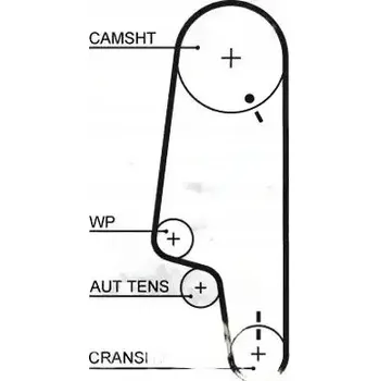 Rozvod motoru Gates K015427XS Sada rozvodového řemene