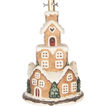 Vánoční ozdoba Stojan na vánoční stromeček perníkové městečko – 35x57 cm + doprava zdarma