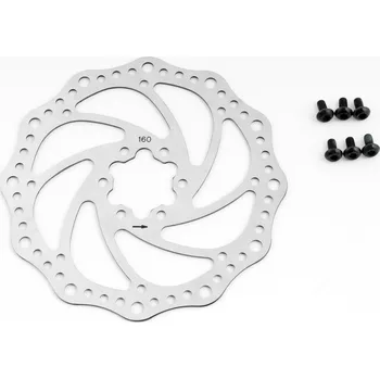 Brzda na kolo brzdový kotouč Promax - 160mm průměr kotouče: 160mm, uchycení na nábě: 6 šroubů, design: design 2