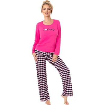 Dámské noční prádlo Dámské pyžamo DONNA SLEEP LONG fuchsie XL 0