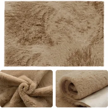 Koberec Koberec 60x90 Měkký Plyšový Imitace Králičí Kožešiny do Ložnice Koupelny Rabbit 105