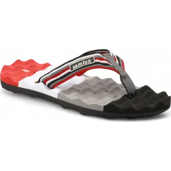 Pánské žabky SAMLUX® Pánské žabky 009-1 red Barva: Red, Velikost: 45