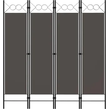 Paraván Paraván 4-dílný, antracitový, 160 x 180 cm