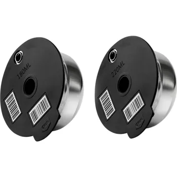 Kávovar Sada opakovaně použitelných kávových kapslí 180 ml a 220 ml s tamperem Kompatibilní s Tassimo kávovarem Ekologické kapsle na mletou kávu