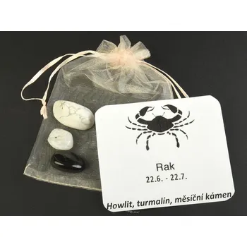 Přírodní kámen Sada kamenů pro znamení Rak