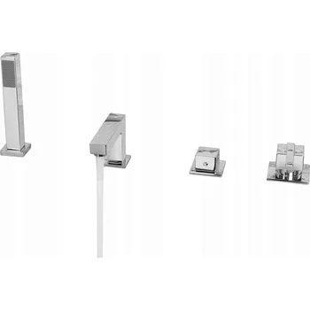 Vodovodní baterie Jednopáková vanová a sprchová baterie na okraj vany Inea stříbrná