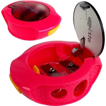 Ořezávátko Ořezávátko ruční, dvojité, s nádobkou Strigo růžové