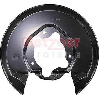 Brzdový kotouč Ochranný plech proti rozstřikování, brzdový kotouč METZGER 6115644