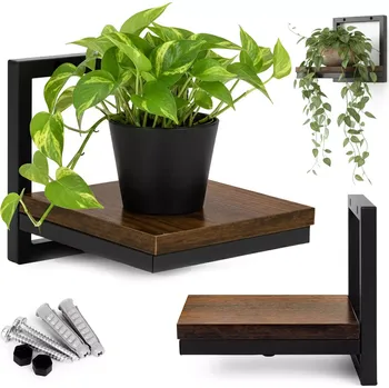 police Závěsná nástěnná polička na květiny LOFT MODERNHOME