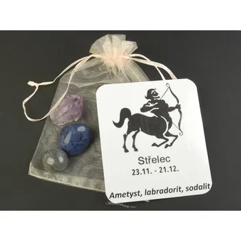 Přírodní kámen Sada kamenů pro znamení Střelec