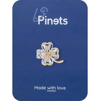 Přívěsek Pozlacený jetelový Čtyřlístek pro štěstí PINETS