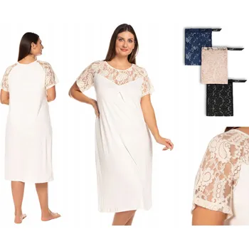 Dámská noční košile Noční košile Effetto, krátký rukáv, pod kolena, velikost M